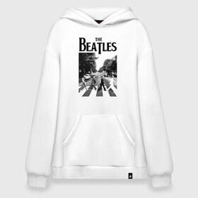 Худи SuperOversize хлопок с принтом The Beatles в городе Новоалтайск, 70% хлопок, 30% полиэстер, мягкий начес внутри | карман-кенгуру, эластичная резинка на манжетах и по нижней кромке, двухслойный капюшон
 | beatles | the beatles | битлз | битлс | битлы | группы | джон леннон | джордж харрисон | легенды | музыка | пол маккартни | ринго старр | рок