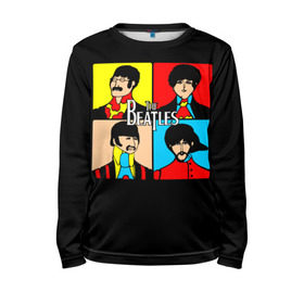 Детский лонгслив 3D с принтом The Beatles в городе Новоалтайск, 100% полиэстер | длинные рукава, круглый вырез горловины, полуприлегающий силуэт
 | beatles | the beatles | битлз | битлс | битлы | группы | джон леннон | джордж харрисон | легенды | музыка | пол маккартни | ринго старр | рок