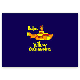 Поздравительная открытка с принтом The Beatles. Yellow Submarine в городе Новоалтайск, 100% бумага | плотность бумаги 280 г/м2, матовая, на обратной стороне линовка и место для марки
 | Тематика изображения на принте: beatles | the beatles | yellow submarine | битлз | битлс | битлы | группы | джон леннон | джордж харрисон | легенды | музыка | пол маккартни | ринго старр | рок