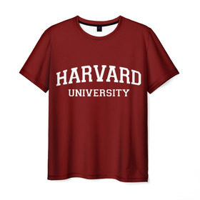 Мужская футболка 3D с принтом Harvard University_девиз в городе Новоалтайск, 100% полиэфир | прямой крой, круглый вырез горловины, длина до линии бедер | harvard university | usa | америка | вуз | гарвард | колледж | образование | студенты | сша | университет | школа