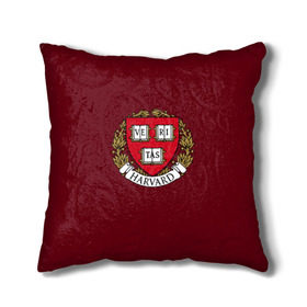 Подушка 3D с принтом Harvard University в городе Новоалтайск, наволочка – 100% полиэстер, наполнитель – холлофайбер (легкий наполнитель, не вызывает аллергию). | состоит из подушки и наволочки. Наволочка на молнии, легко снимается для стирки | harvard university | usa | америка | вуз | гарвард | колледж | образование | студенты | сша | университет | школа