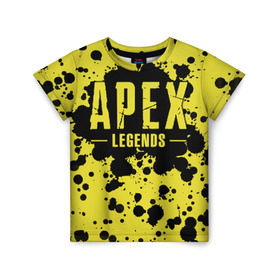 Детская футболка 3D с принтом Apex Legends в городе Новоалтайск, 100% гипоаллергенный полиэфир | прямой крой, круглый вырез горловины, длина до линии бедер, чуть спущенное плечо, ткань немного тянется | battle | royale | апекс | битва | боевой | королевская | легендс | лутбокс | оружие | робот | спектры | титан | шутер