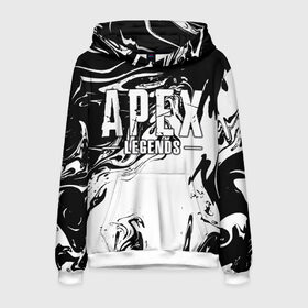 Мужская толстовка 3D с принтом Apex Legends в городе Новоалтайск, 100% полиэстер | двухслойный капюшон со шнурком для регулировки, мягкие манжеты на рукавах и по низу толстовки, спереди карман-кенгуру с мягким внутренним слоем. | battle | royale | апекс | битва | боевой | королевская | легендс | лутбокс | оружие | робот | спектры | титан | шутер