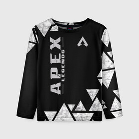 Детский лонгслив 3D с принтом Apex Legends в городе Новоалтайск, 100% полиэстер | длинные рукава, круглый вырез горловины, полуприлегающий силуэт
 | battle | royale | апекс | битва | боевой | королевская | легендс | лутбокс | оружие | робот | спектры | титан | шутер