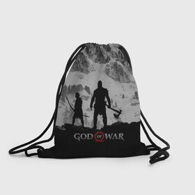 Рюкзак-мешок 3D с принтом GOD of WAR в городе Новоалтайск, 100% полиэстер | плотность ткани — 200 г/м2, размер — 35 х 45 см; лямки — толстые шнурки, застежка на шнуровке, без карманов и подкладки | Тематика изображения на принте: god of war | god of war 2 | god of war ii | бог войны | война богов | колосс родосский | кратос | крик