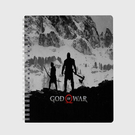 Тетрадь с принтом GOD of WAR в городе Новоалтайск, 100% бумага | 48 листов, плотность листов — 60 г/м2, плотность картонной обложки — 250 г/м2. Листы скреплены сбоку удобной пружинной спиралью. Уголки страниц и обложки скругленные. Цвет линий — светло-серый
 | god of war | god of war 2 | god of war ii | бог войны | война богов | колосс родосский | кратос | крик