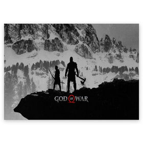 Поздравительная открытка с принтом GOD of WAR в городе Новоалтайск, 100% бумага | плотность бумаги 280 г/м2, матовая, на обратной стороне линовка и место для марки
 | Тематика изображения на принте: god of war | god of war 2 | god of war ii | бог войны | война богов | колосс родосский | кратос | крик