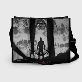 Сумка-шоппер 3D с принтом GOD of WAR в городе Новоалтайск, 100% полиэстер | застегивается на металлическую кнопку; внутренний карман застегивается на молнию. Стенки укреплены специальным мягким материалом, чтобы защитить содержимое от несильных ударов
 | god of war | god of war 2 | god of war ii | бог войны | война богов | колосс родосский | кратос | крик