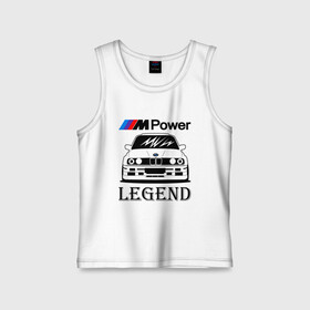 Детская майка хлопок с принтом BMW в городе Новоалтайск,  |  | bmw | legend | motorsport | power | авто | автомобиль | бмв | бумер | бэха | крутая | легенда | машина | немецкое | тачка