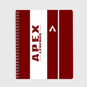 Тетрадь с принтом Apex Legends в городе Новоалтайск, 100% бумага | 48 листов, плотность листов — 60 г/м2, плотность картонной обложки — 250 г/м2. Листы скреплены сбоку удобной пружинной спиралью. Уголки страниц и обложки скругленные. Цвет линий — светло-серый
 | battle | royale | апекс | битва | боевой | королевская | легендс | лутбокс | оружие | робот | спектры | титан | шутер
