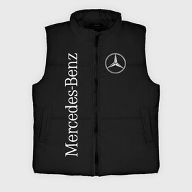 Мужской жилет утепленный 3D с принтом Merce в городе Новоалтайск,  |  | amg | benz | carbon | logo | mercedes | амг | бенз | бенс | бенц | гелик | карбон | лого | мерин | мерс | мерседес | на спине