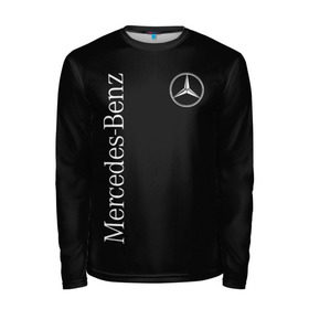 Мужской лонгслив 3D с принтом MERCEDES-BENZ (2 стороны) в городе Новоалтайск, 100% полиэстер | длинные рукава, круглый вырез горловины, полуприлегающий силуэт | Тематика изображения на принте: amg | benz | carbon | logo | mercedes | амг | бенз | бенс | бенц | гелик | карбон | лого | мерин | мерс | мерседес | на спине
