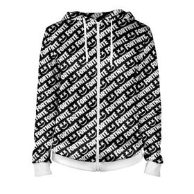 Женская толстовка 3D на молнии с принтом Fortnite & Marshmello в городе Новоалтайск, 100% полиэстер | длина до линии бедра, манжеты и пояс оформлены мягкой тканевой резинкой, двухслойный капюшон со шнурком для регулировки, спереди молния, по бокам два кармана | fortnite | marshmello | диджей | игра | клуб | клубная музыка | компьютерная игра | маршмеллоу | маршмэлло | маршмэллоу | музыка | симулятор | фортнайт | электронная