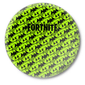 Значок с принтом Fortnite & Marshmello в городе Новоалтайск,  металл | круглая форма, металлическая застежка в виде булавки | Тематика изображения на принте: fortnite | marshmello | диджей | игра | клуб | клубная музыка | компьютерная игра | маршмеллоу | маршмэлло | маршмэллоу | музыка | симулятор | фортнайт | электронная