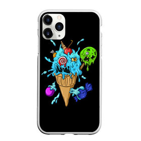 Чехол для iPhone 11 Pro матовый с принтом Мороженое Монстр в городе Новоалтайск, Силикон |  | candy | ice cream | marshmallow | monster | monsters | oreo | sweets | zombie | зомби | леденец | леденцы | маршмеллоу | монстр | монстры | мороженое | орео | сладости