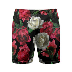 Мужские шорты 3D спортивные с принтом Розы в городе Новоалтайск,  |  | f | flora | flowers | greens | leaves | nature | ornament | patterns | petals | red | roses | style | white | youth | белые | зелень | иллюстрация | красные | лепестки | листья | мода | молодежная | орнамент | природа | розовые | розы | стиль | узоры | фл