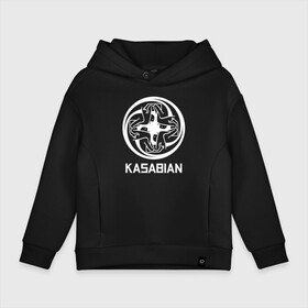 Детское худи Oversize хлопок с принтом Kasabian в городе Новоалтайск, френч-терри — 70% хлопок, 30% полиэстер. Мягкий теплый начес внутри —100% хлопок | боковые карманы, эластичные манжеты и нижняя кромка, капюшон на магнитной кнопке | Тематика изображения на принте: kasabian | группы | касабиан | касейбиан | крис эдвардс | музыка | рок | рок группы | серджио пиццорно | том мейган