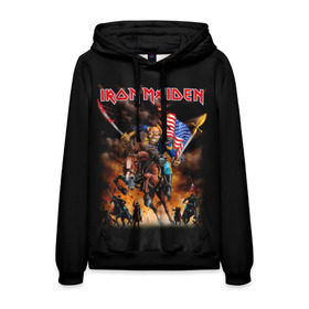 Мужская толстовка 3D с принтом Iron Maiden в городе Новоалтайск, 100% полиэстер | двухслойный капюшон со шнурком для регулировки, мягкие манжеты на рукавах и по низу толстовки, спереди карман-кенгуру с мягким внутренним слоем. | Тематика изображения на принте: heavy metal | iron maiden | metal | айрон мейден | группы | метал | музыка | рок | хеви метал