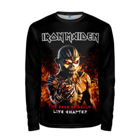 Мужской лонгслив 3D с принтом Iron Maiden в городе Новоалтайск, 100% полиэстер | длинные рукава, круглый вырез горловины, полуприлегающий силуэт | Тематика изображения на принте: heavy metal | iron maiden | metal | айрон мейден | группы | метал | музыка | рок | хеви метал