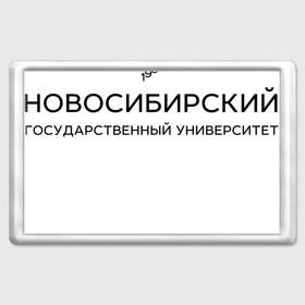 Магнит 45*70 с принтом НГУ в городе Новоалтайск, Пластик | Размер: 78*52 мм; Размер печати: 70*45 | novosibirsk state university | nsu | институт | новосибирский государственный университет | студент | универ | университет