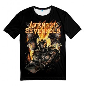 Мужская футболка 3D с принтом Avenged Sevenfold в городе Новоалтайск, 100% полиэфир | прямой крой, круглый вырез горловины, длина до линии бедер | a7x | avenged sevenfold | heavy metal | metal | группы | метал | музыка | прогрессивный метал | рок | хард рок | хэви метал