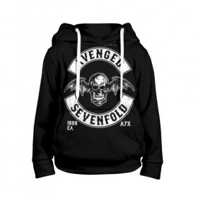 Детская толстовка 3D с принтом Avenged Sevenfold в городе Новоалтайск, 100% полиэстер | двухслойный капюшон со шнурком для регулировки, мягкие манжеты на рукавах и по низу толстовки, спереди карман-кенгуру с мягким внутренним слоем | a7x | avenged sevenfold | heavy metal | metal | группы | метал | музыка | прогрессивный метал | рок | хард рок | хэви метал