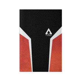 Обложка для паспорта матовая кожа с принтом APEX LEGENDS в городе Новоалтайск, натуральная матовая кожа | размер 19,3 х 13,7 см; прозрачные пластиковые крепления | apex | apex legends | battle | battle royal | bloodhound | titanfall | wraith | апекс | апекс легендс | батл рояль | битва | война | королевская битва
