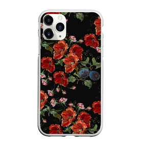 Чехол для iPhone 11 Pro Max матовый с принтом Маки в городе Новоалтайск, Силикон |  | berries | embroidery | field | flo | flowers | ornament | plants | poppies | red | абстракция | вышивка | графика | иллюстрация | красные | лепестки | листья | маки | мода | орнамент | полевые | растения | рисунок | творчество | узоры