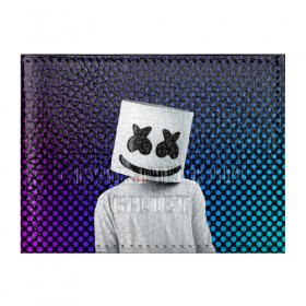 Обложка для студенческого билета с принтом MARSHMELLO в городе Новоалтайск, натуральная кожа | Размер: 11*8 см; Печать на всей внешней стороне | Тематика изображения на принте: marsh | marshmallow | marshmello | marshmelo | mello | music | smile | диджей | лого | маршмеллов | маршмеллоу | маршмеллу | маршмело | маршмелов | маршмелоу | музыка | музыкант | рожица | трэп | улыбка | хаус