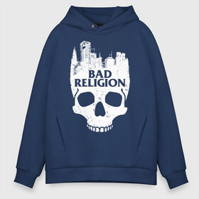 Мужское худи Oversize хлопок с принтом Bad Religion в городе Новоалтайск, френч-терри — 70% хлопок, 30% полиэстер. Мягкий теплый начес внутри —100% хлопок | боковые карманы, эластичные манжеты и нижняя кромка, капюшон на магнитной кнопке | bad religion | hardcore | punk | группы | музыка | панк | панк рок | рок