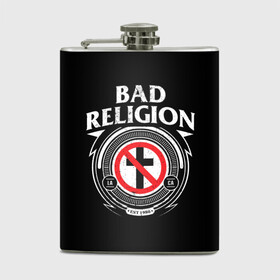 Фляга с принтом Bad Religion в городе Новоалтайск, металлический корпус | емкость 0,22 л, размер 125 х 94 мм. Виниловая наклейка запечатывается полностью | bad religion | hardcore | punk | группы | музыка | панк | панк рок | рок