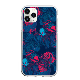 Чехол для iPhone 11 Pro Max матовый с принтом Бойцовые рыбки петушок в городе Новоалтайск, Силикон |  | aquarium | asia | cockerel | fighting | fish | nature | swim | азия | аквариумные | бойцовые | вода | графика | иллюстрация | картинка | косяк | красный | мода | молодежная | орнамент | петушок | плавают | природа | рисунок