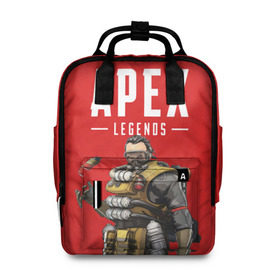 Женский рюкзак 3D с принтом CAUSTIC APEX LEGENDS в городе Новоалтайск, 100% полиэстер | лямки с регулируемой длиной, сверху ручки, чтобы рюкзак нести как сумку. Основное отделение закрывается на молнию, как и внешний карман. Внутри два дополнительных кармана, один из которых закрывается на молнию. По бокам два дополнительных кармашка, куда поместится маленькая бутылочка
 | Тематика изображения на принте: apex | caustic | legend | legends | titanfall | апекс | арех | бангалор | бладхаунд | гибралтар | каустик | лайфлайн | ледженд | леджендс | мираж | орех | рэйф