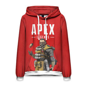 Мужская толстовка 3D с принтом CAUSTIC APEX LEGENDS в городе Новоалтайск, 100% полиэстер | двухслойный капюшон со шнурком для регулировки, мягкие манжеты на рукавах и по низу толстовки, спереди карман-кенгуру с мягким внутренним слоем. | apex | caustic | legend | legends | titanfall | апекс | арех | бангалор | бладхаунд | гибралтар | каустик | лайфлайн | ледженд | леджендс | мираж | орех | рэйф