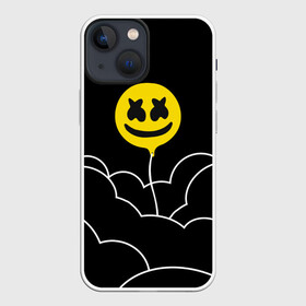 Чехол для iPhone 13 mini с принтом MARSHMELLO   HAPPIER в городе Новоалтайск,  |  | happier | marsh | marshmallow | marshmello | marshmelo | mello | music | smile | диджей | лого | маршмеллов | маршмеллоу | маршмеллу | маршмело | маршмелов | маршмелоу | музыка | музыкант | трэп | улыбка | хаус