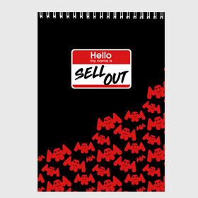 Скетчбук с принтом MARSHMELLO - SELL OUT в городе Новоалтайск, 100% бумага
 | 48 листов, плотность листов — 100 г/м2, плотность картонной обложки — 250 г/м2. Листы скреплены сверху удобной пружинной спиралью | marsh | marshmallow | marshmello | marshmelo | mello | music | sell out | smile | диджей | лого | маршмеллов | маршмеллоу | маршмеллу | маршмело | маршмелов | маршмелоу | музыка | музыкант | трэп | улыбка | хаус