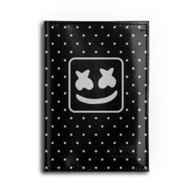 Обложка для автодокументов с принтом MARSHMELLO в городе Новоалтайск, натуральная кожа |  размер 19,9*13 см; внутри 4 больших “конверта” для документов и один маленький отдел — туда идеально встанут права | Тематика изображения на принте: marsh | marshmallow | marshmello | marshmelo | mello | music | smile | диджей | лого | маршмеллов | маршмеллоу | маршмеллу | маршмело | маршмелов | маршмелоу | музыка | музыкант | рожица | трэп | улыбка | хаус