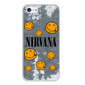 Чехол для iPhone 5/5S матовый с принтом NIRVANA в городе Новоалтайск, Силикон | Область печати: задняя сторона чехла, без боковых панелей | nirvana | альтернативный рок | гранж | группа | курт кобейн | логотип нирвана | музыка | нирвана | песни | рок