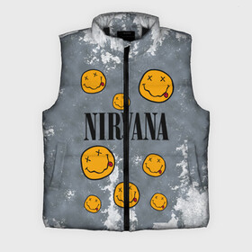 Мужской жилет утепленный 3D с принтом NIRVANA в городе Новоалтайск,  |  | nirvana | альтернативный рок | гранж | группа | курт кобейн | логотип нирвана | музыка | нирвана | песни | рок
