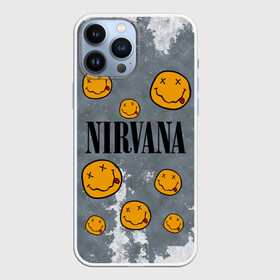 Чехол для iPhone 13 Pro Max с принтом NIRVANA в городе Новоалтайск,  |  | Тематика изображения на принте: nirvana | альтернативный рок | гранж | группа | курт кобейн | логотип нирвана | музыка | нирвана | песни | рок