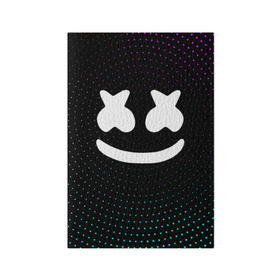 Обложка для паспорта матовая кожа с принтом MARSHMELLO Black в городе Новоалтайск, натуральная матовая кожа | размер 19,3 х 13,7 см; прозрачные пластиковые крепления | Тематика изображения на принте: black | marsh | marshmallow | marshmello | marshmelo | mello | music | smile | диджей | лого | маршмеллов | маршмеллоу | маршмеллу | маршмело | маршмелов | маршмелоу | музыка | музыкант | трэп | улыбка | хаус
