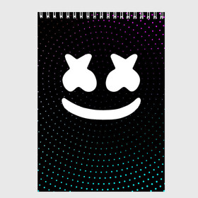 Скетчбук с принтом MARSHMELLO Black в городе Новоалтайск, 100% бумага
 | 48 листов, плотность листов — 100 г/м2, плотность картонной обложки — 250 г/м2. Листы скреплены сверху удобной пружинной спиралью | black | marsh | marshmallow | marshmello | marshmelo | mello | music | smile | диджей | лого | маршмеллов | маршмеллоу | маршмеллу | маршмело | маршмелов | маршмелоу | музыка | музыкант | трэп | улыбка | хаус