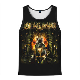 Мужская майка 3D с принтом Blind Guardian в городе Новоалтайск, 100% полиэстер | круглая горловина, приталенный силуэт, длина до линии бедра. Пройма и горловина окантованы тонкой бейкой | blind guardian | heavy metal | metal | группа | метал | музыка | пауэр метал | рок | хэви метал