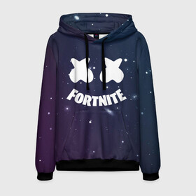Мужская толстовка 3D с принтом FORTNITE - MARSHMELLO в городе Новоалтайск, 100% полиэстер | двухслойный капюшон со шнурком для регулировки, мягкие манжеты на рукавах и по низу толстовки, спереди карман-кенгуру с мягким внутренним слоем. | battle | fort | fortnite | marsh | marshmallow | marshmello | marshmelo | mello | nite | royale | игра | маршмеллов | маршмеллоу | маршмеллу | маршмело | маршмелов | маршмелоу | фортнайт