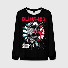 Мужской свитшот 3D с принтом Blink 182 в городе Новоалтайск, 100% полиэстер с мягким внутренним слоем | круглый вырез горловины, мягкая резинка на манжетах и поясе, свободная посадка по фигуре | punk | группы | кролик | музыка | панк
