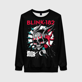 Женский свитшот 3D с принтом Blink 182 в городе Новоалтайск, 100% полиэстер с мягким внутренним слоем | круглый вырез горловины, мягкая резинка на манжетах и поясе, свободная посадка по фигуре | punk | группы | кролик | музыка | панк