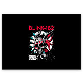 Поздравительная открытка с принтом Blink 182 в городе Новоалтайск, 100% бумага | плотность бумаги 280 г/м2, матовая, на обратной стороне линовка и место для марки
 | punk | группы | кролик | музыка | панк