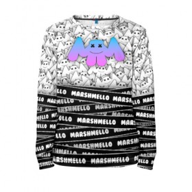 Детский лонгслив 3D с принтом MARSHMELLO в городе Новоалтайск, 100% полиэстер | длинные рукава, круглый вырез горловины, полуприлегающий силуэт
 | Тематика изображения на принте: 