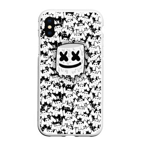 Чехол для iPhone XS Max матовый с принтом MARSHMELLO в городе Новоалтайск, Силикон | Область печати: задняя сторона чехла, без боковых панелей | fortnite marshmello | friend marshmello | happy marshmello | marshmallow anne | marshmello | marshmello bastille | marshmello marie | spotlight marshmello.