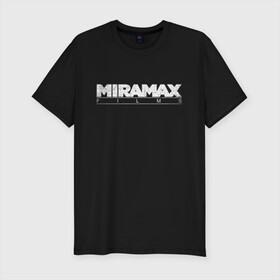 Мужская футболка хлопок Slim с принтом MIRAMAX FILM_ в городе Новоалтайск, 92% хлопок, 8% лайкра | приталенный силуэт, круглый вырез ворота, длина до линии бедра, короткий рукав | miramax film | киностудия | мирамакс